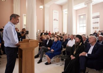 Μεσολόγγι: Εγκαινίασε το “Ξενοκράτειο” Αρχαιολογικό Μουσείο ο Κυριάκος Μητσοτάκης (φωτο)