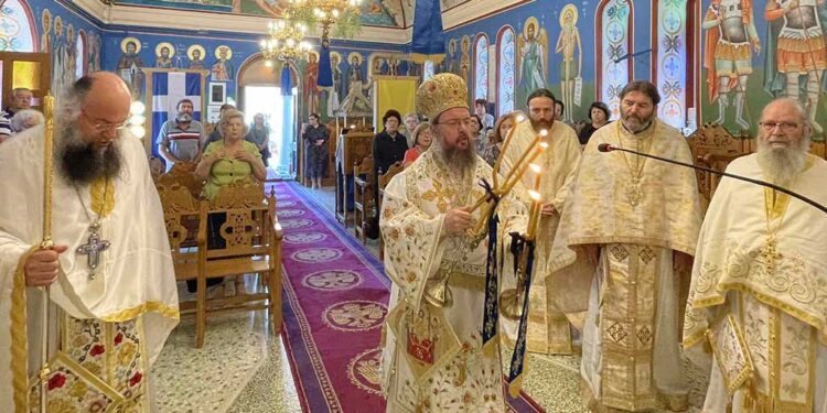 Ο Μητροπολίτης Αιτωλίας και Ακαρνανίας στην γενέτειρά του Σάμο