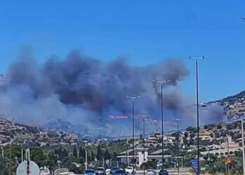 Φωτιά στην Κερατέα κοντά σε σπίτια – Μήνυμα του 112 για εκκένωση 4 οικισμών (videos)