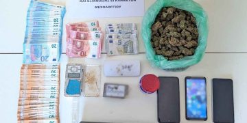 Δύο συλλήψεις στο Μεσολόγγι για διακίνηση ναρκωτικών
