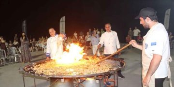 Πανελλήνιο ρεκόρ στην Αμφιλοχία με το μεγαλύτερο σαγανάκι της Ελλάδας! (video)
